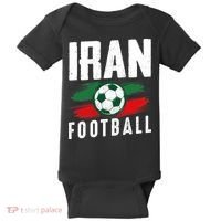Iran Football Soccer Team Fan Flag Baby Bodysuit thumb 0