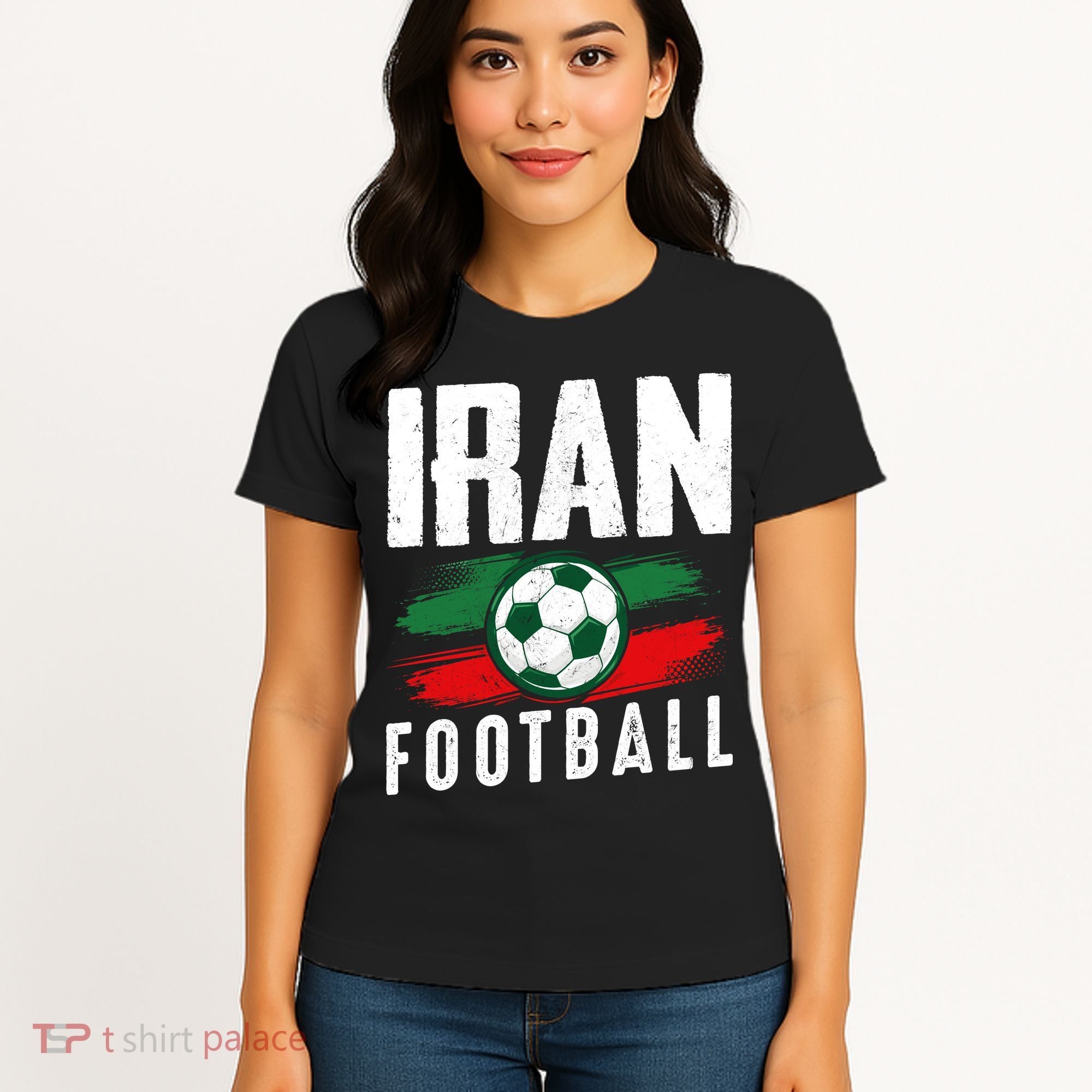 Iran Football Soccer Team Fan Flag Women's T-Shirt