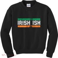 Irishish For Saint Patrick's Day Flag Of Ireland Kids Sweatshirt thumb 0