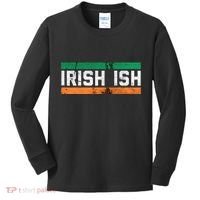Irishish For Saint Patrick's Day Flag Of Ireland Kids Long Sleeve Shirt thumb 0
