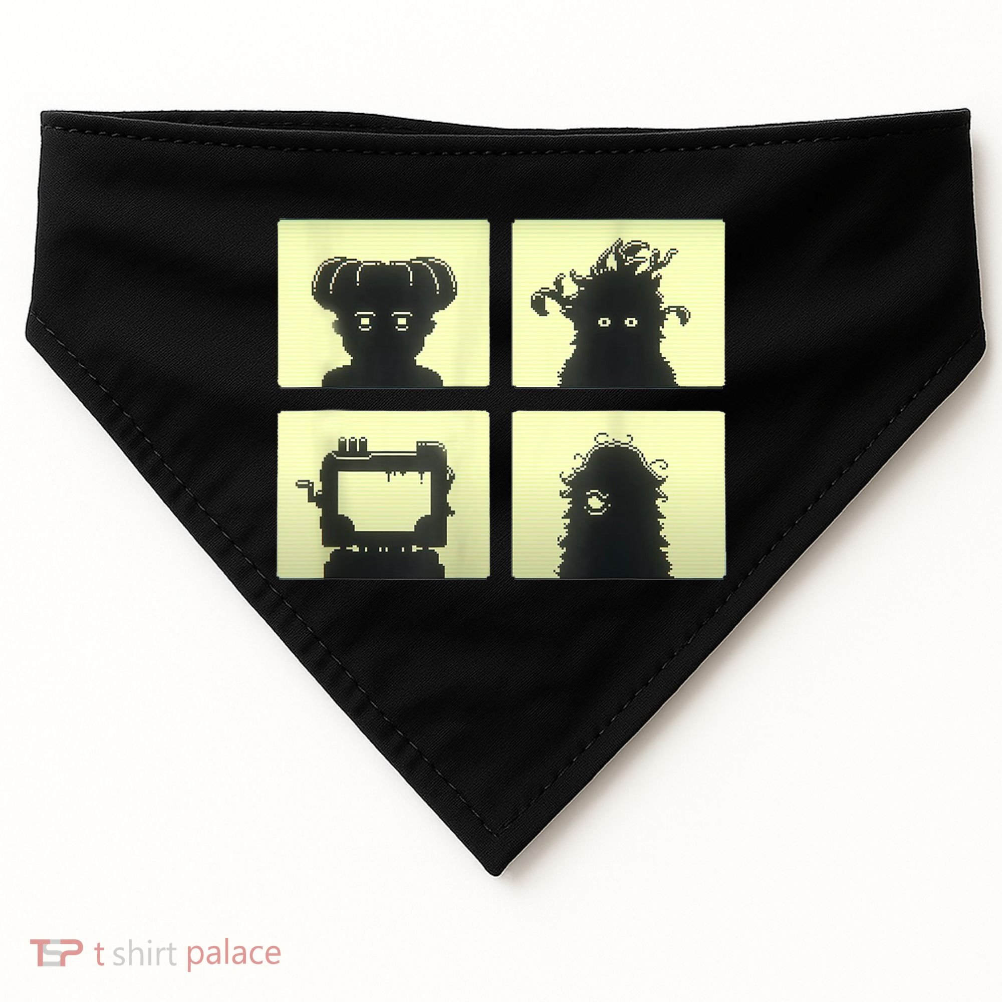 Inscryption Four Scribes Boss Psychological Card Game Scary USA-Made Doggie Bandana