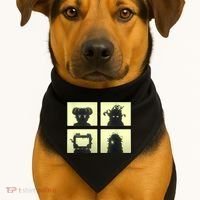 Inscryption Four Scribes Boss Psychological Card Game Scary USA-Made Doggie Bandana thumb 1