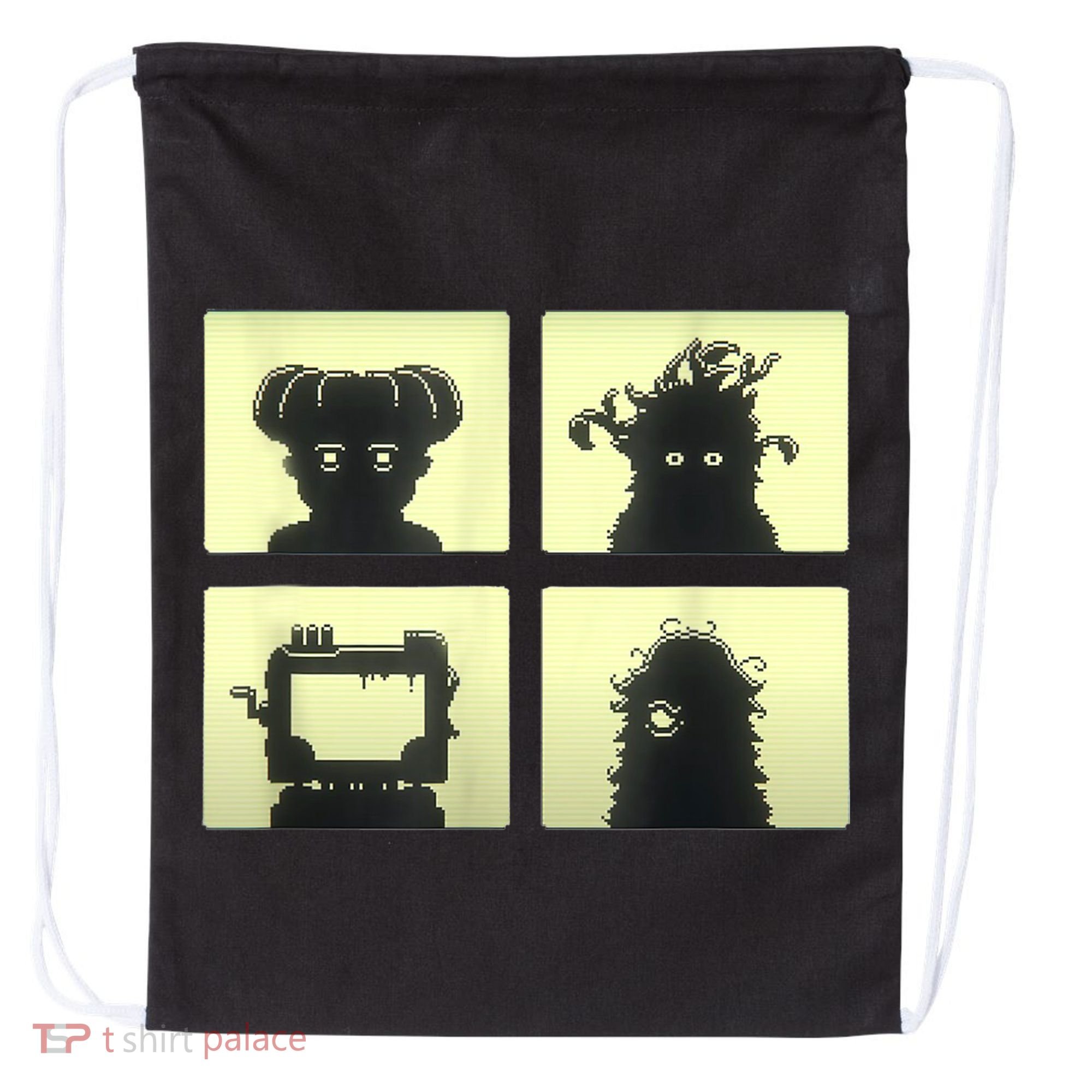 Inscryption Four Scribes Boss Psychological Card Game Scary Drawstring Bag