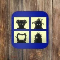 Inscryption Four Scribes Boss Psychological Card Game Scary Coaster thumb 0
