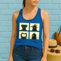 Inscryption Four Scribes Boss Psychological Card Game Scary Women's Tank Top thumb 2