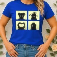 Inscryption Four Scribes Boss Psychological Card Game Scary Women's T-Shirt thumb 2