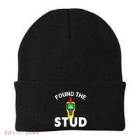 I Found The Stud Funny Stud Finder Joke Beanie thumb 0