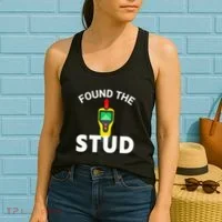 I Found The Stud Funny Stud Finder Joke Women's Tank Top thumb 2