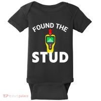I Found The Stud Funny Stud Finder Joke Baby Bodysuit thumb 0