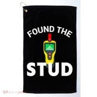 I Found The Stud Funny Stud Finder Joke Golf Towel thumb 0