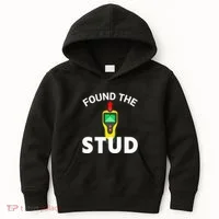 I Found The Stud Funny Stud Finder Joke Kids Hoodie thumb 0