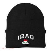 Iraq Flag Throwback Sport Souvenir Beanie thumb 0