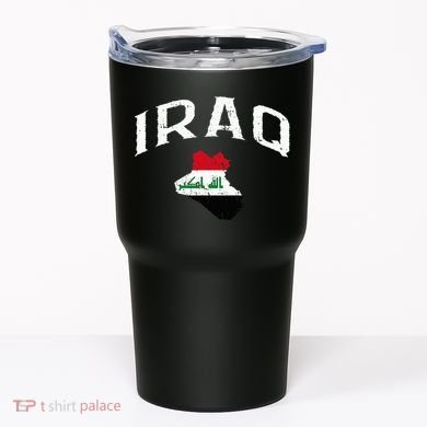Iraq Flag Throwback Sport Souvenir Tumbler