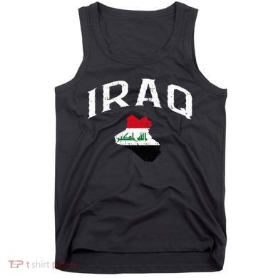 Iraq Flag Throwback Sport Souvenir Tank Top