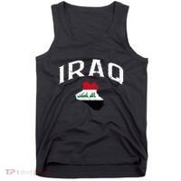 Iraq Flag Throwback Sport Souvenir Tank Top thumb 0