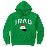 Iraq Flag Throwback Sport Souvenir Hoodie thumb 0