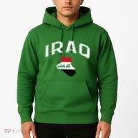 Iraq Flag Throwback Sport Souvenir Hoodie thumb 2