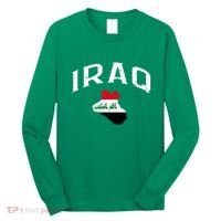 Iraq Flag Throwback Sport Souvenir Long Sleeve Shirt thumb 0