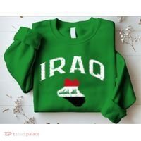 Iraq Flag Throwback Sport Souvenir Sweatshirt thumb 2