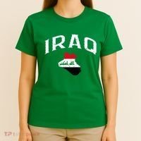 Iraq Flag Throwback Sport Souvenir T-Shirt thumb 4