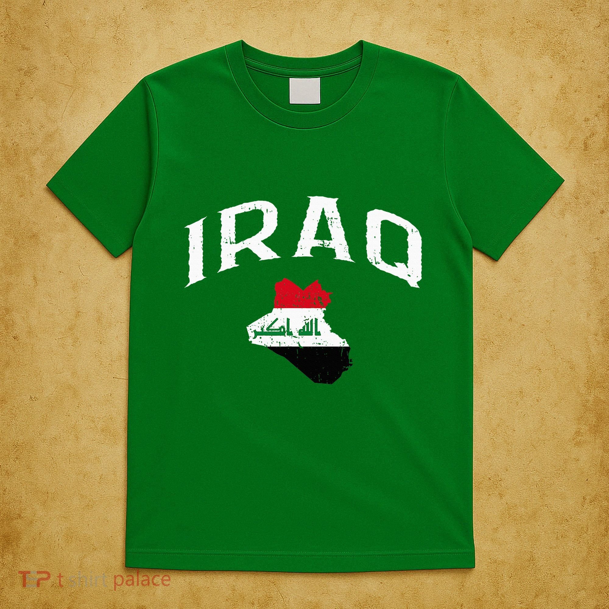 Iraq Flag Throwback Sport Souvenir T-Shirt