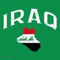 Iraq Flag Throwback Sport Souvenir Button thumb 1