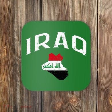Iraq Flag Throwback Sport Souvenir Coaster