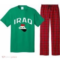 Iraq Flag Throwback Sport Souvenir Pajama Set thumb 0