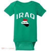 Iraq Flag Throwback Sport Souvenir Baby Bodysuit thumb 0