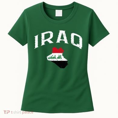 Iraq Flag Throwback Sport Souvenir Women's T-Shirt