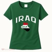 Iraq Flag Throwback Sport Souvenir Women's T-Shirt thumb 0