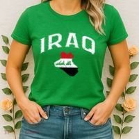 Iraq Flag Throwback Sport Souvenir Women's T-Shirt thumb 2