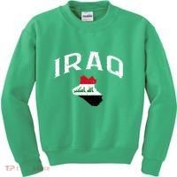 Iraq Flag Throwback Sport Souvenir Kids Sweatshirt thumb 0