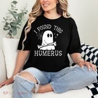 I Found This Humerus Halloween Comfort Colors T-Shirt thumb 2