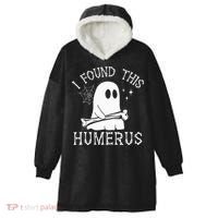 I Found This Humerus Halloween Hooded Wearable Blanket thumb 0