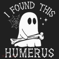 I Found This Humerus Halloween Beanie thumb 2