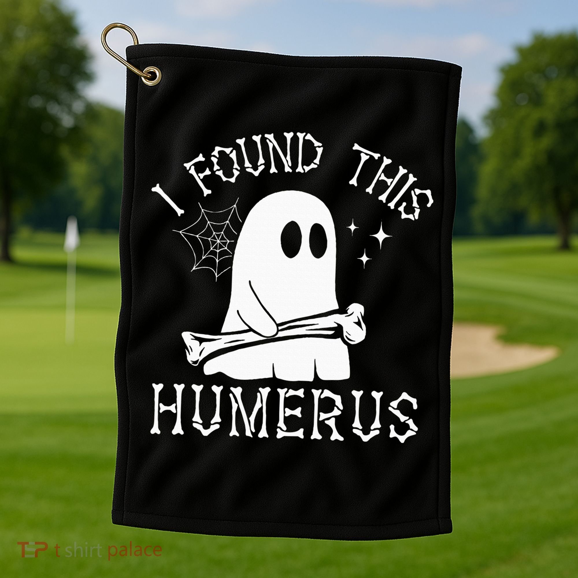 I Found This Humerus Halloween Golf Towel