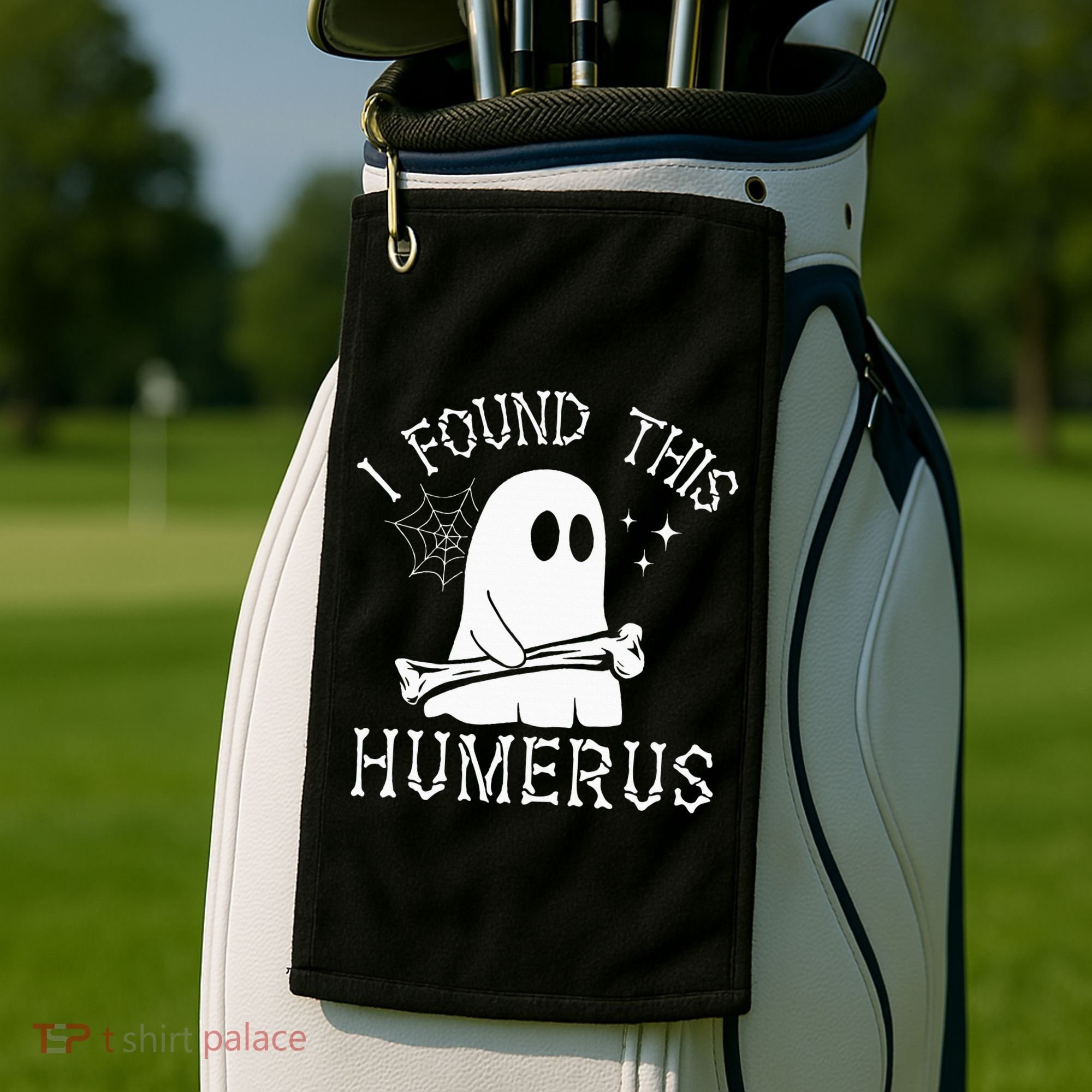 I Found This Humerus Halloween Golf Towel