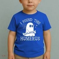 I Found This Humerus Halloween Toddler T-Shirt thumb 2