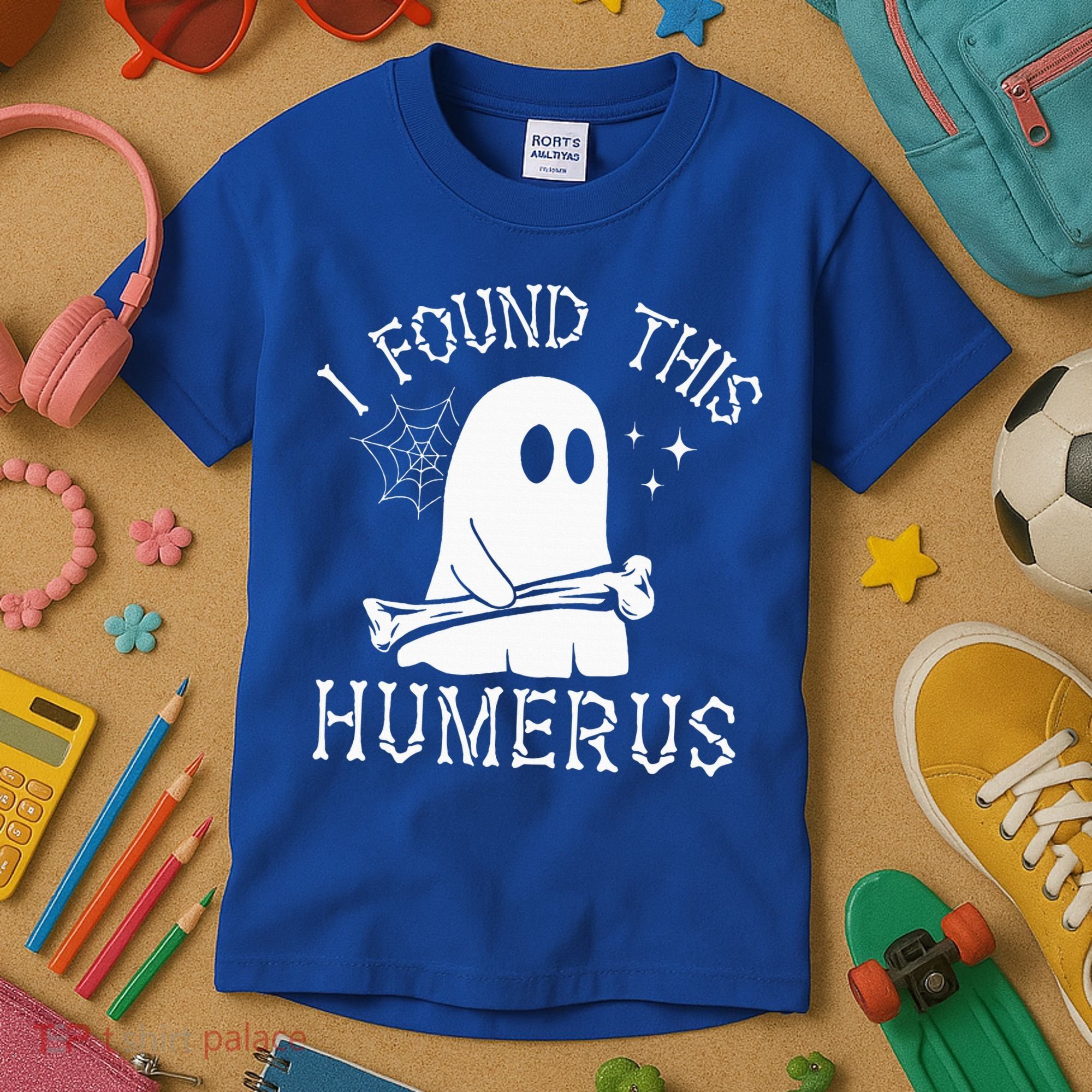 I Found This Humerus Halloween Kids T-Shirt