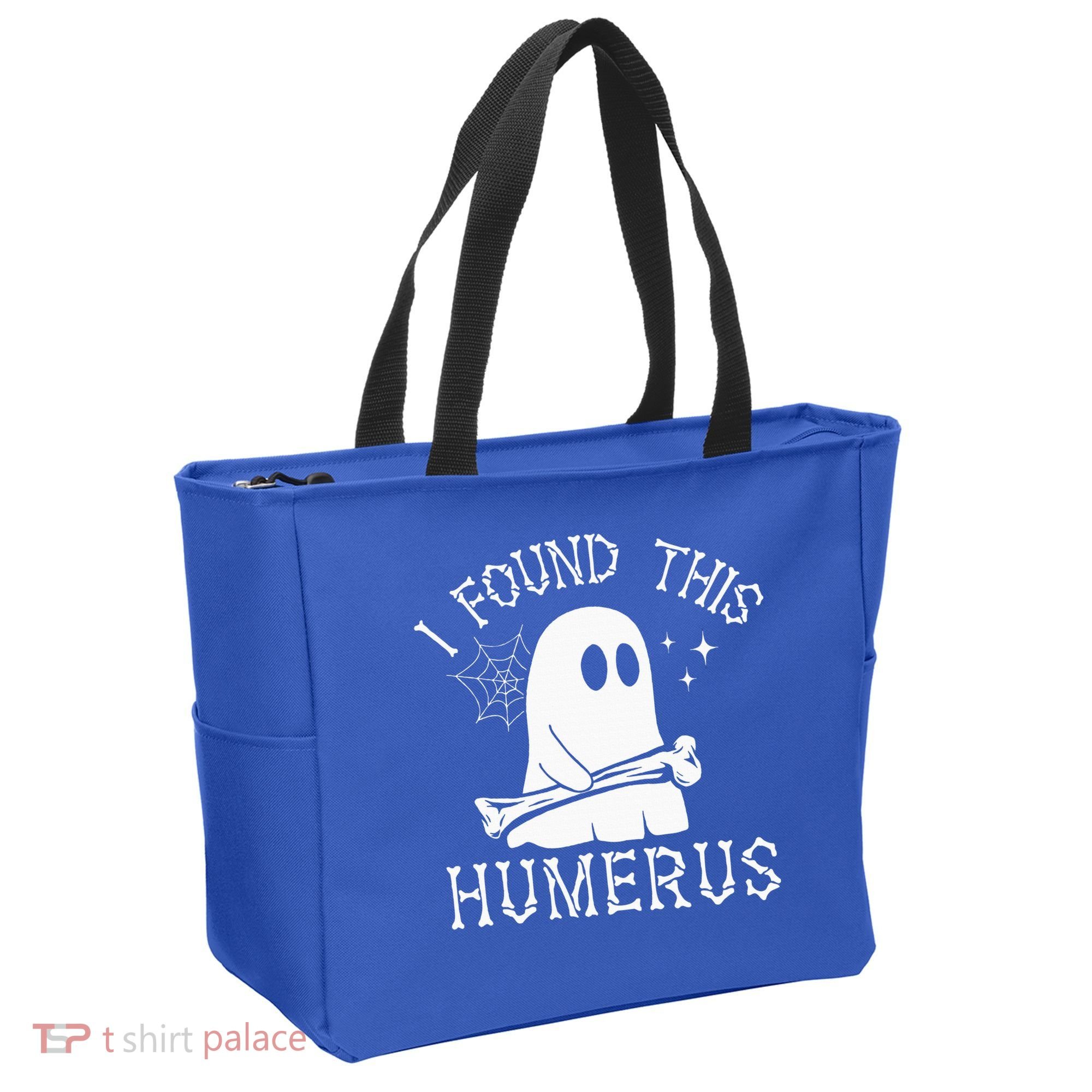I Found This Humerus Halloween Tote Bag