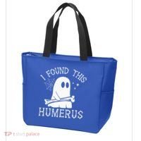 I Found This Humerus Halloween Tote Bag thumb 3