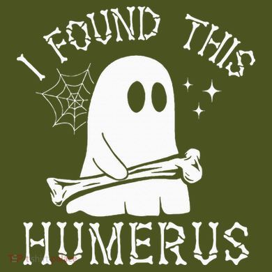 I Found This Humerus Halloween The Baniff Cuffed Pom Beanie