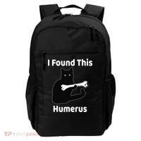 I Found This Humerus Funny Cat Lover Gift Backpack thumb 0