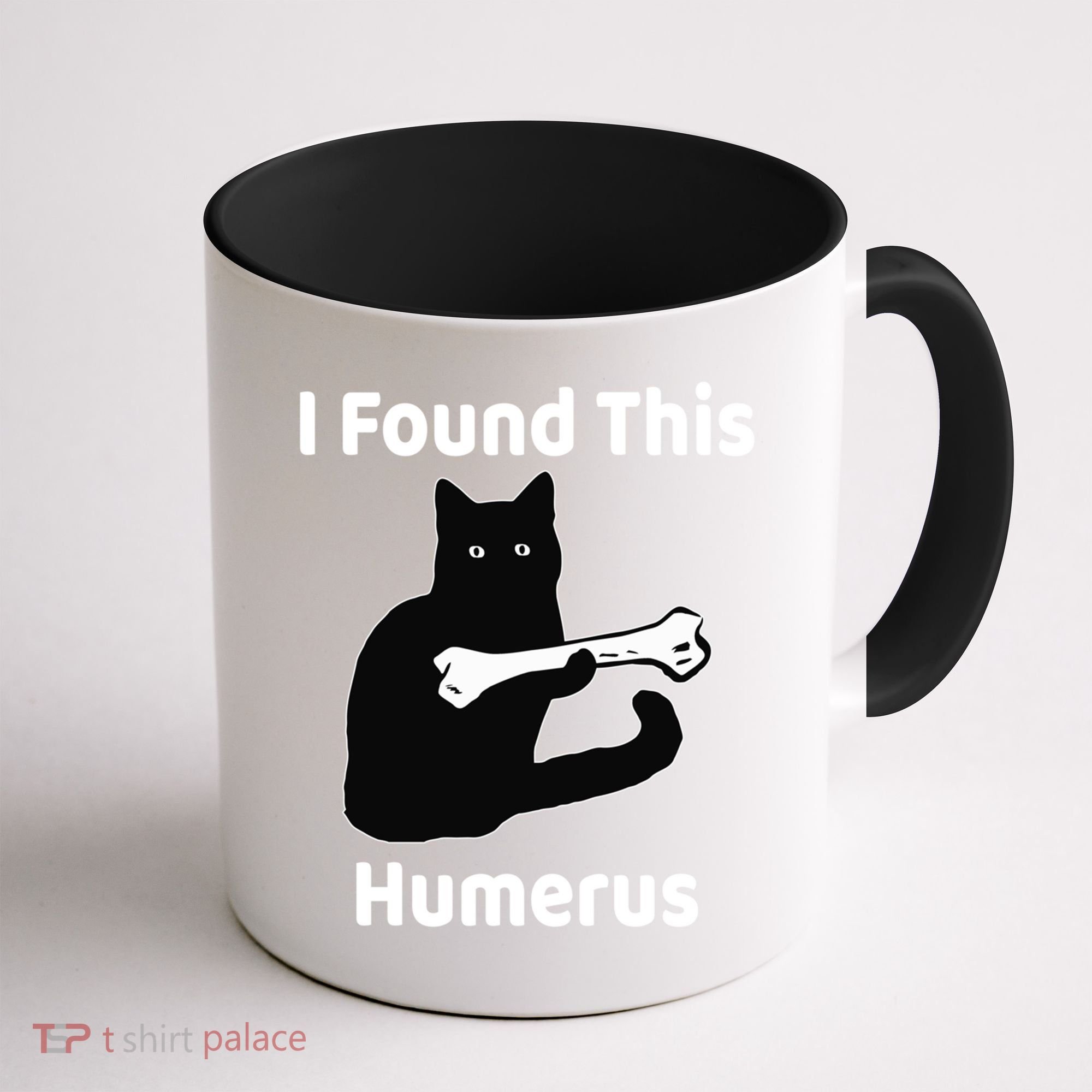 I Found This Humerus Funny Cat Lover Gift Coffee Mug