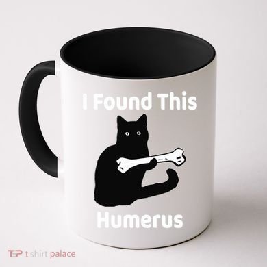 I Found This Humerus Funny Cat Lover Gift Coffee Mug