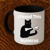 I Found This Humerus Funny Cat Lover Gift Coffee Mug thumb 2