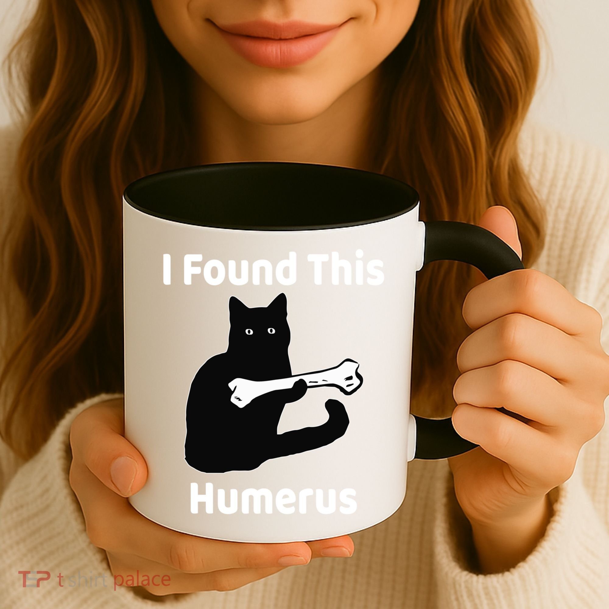 I Found This Humerus Funny Cat Lover Gift Coffee Mug