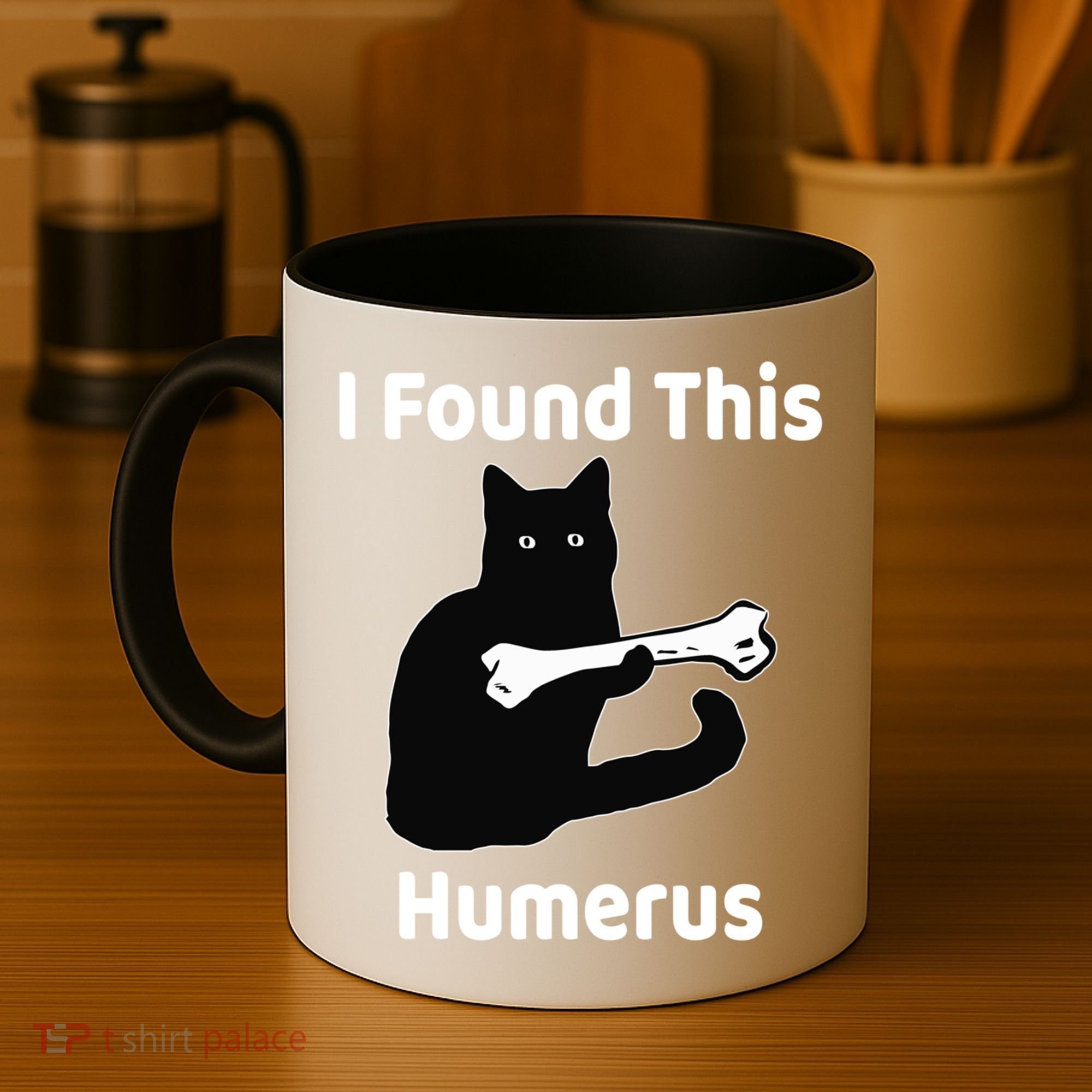 I Found This Humerus Funny Cat Lover Gift Coffee Mug