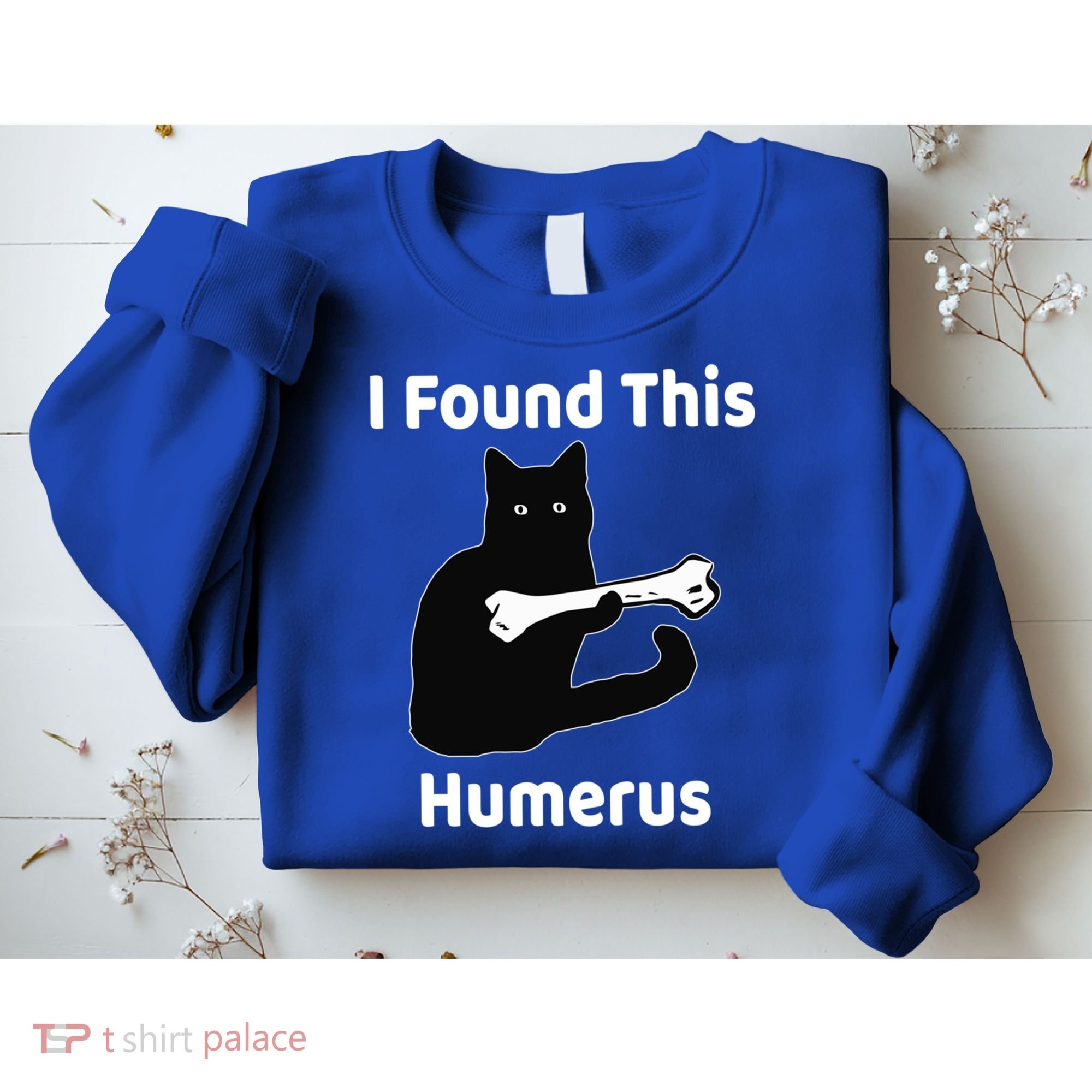 I Found This Humerus Funny Cat Lover Gift Sweatshirt